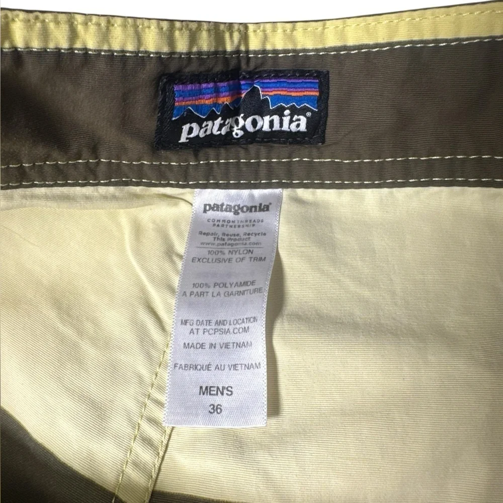 Patagonia swim trunks stretch wavefarer board shorts mens 36